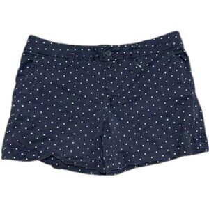 Tommy Hilfiger Hampton Shorts Women’s Large Navy Polka Dot Preppy Beach Summer